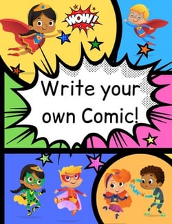 How to Write Your own Comic Book with Black Panels for Creative Kids|Angharad Thompson Rees