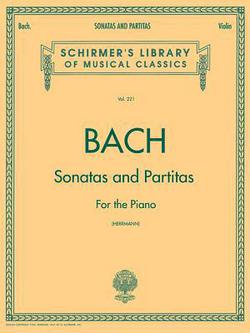 Bach - Sonatas and Partitas Violin Solo Sheet Music Schirmer Library of Classics Vol. 221 Unaccompanied Violin Works|Johann Sebastian Bach