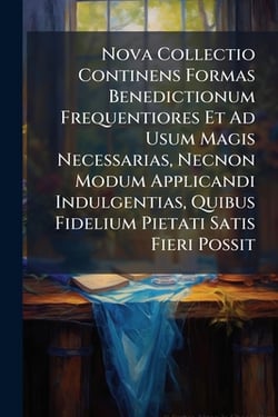 Nova Collectio Continens Formas Benedictionum Frequentiores Et Ad Usum Magis Necessarias, Necnon Modum Applicandi Indulgentias, Quibus Fidelium Pietat|Anonymous