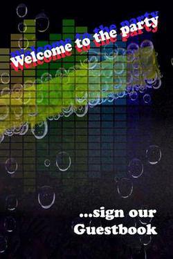 Welcome to the party GuestBook|Penny C. Handwrite