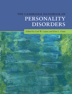The Cambridge Handbook of Personality Disorders|Carl W. Lejuez