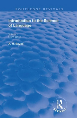 Introduction to the Science of Language|A. H. Sayce