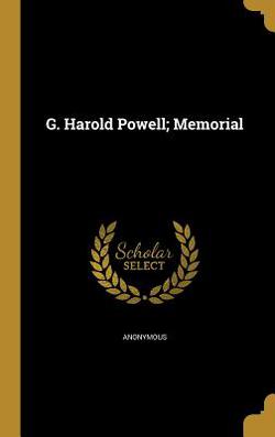 G. Harold Powell|Anonymous