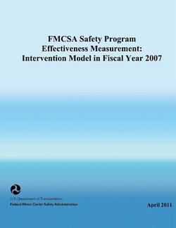 FMCSA Safety Program Effectiveness Measurement|U. S. Department of Transportation