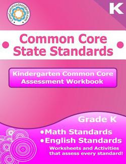 Kindergarten Common Core Assessment Workbook|LLC Have Fun Teaching