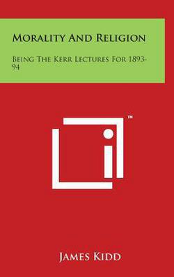 Morality And Religion|James Kidd