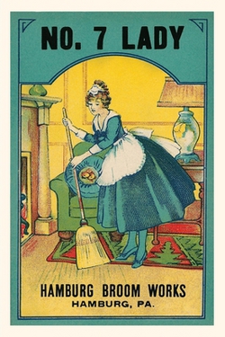 Vintage Journal Ad for Hamburg Broom Works|Found Image Press