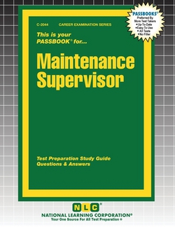 Maintenance Supervisor|Passbooks
