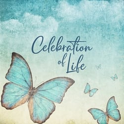 Celebration of Life - Family & Friends Keepsake Guest Book to Sign In with Memories & Comments|Briar Rose Funeral Guest Books