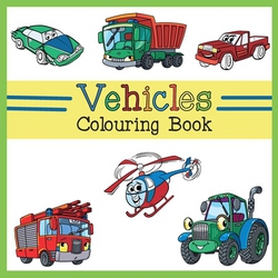 Vehicles Colouring Book|Briar Kids