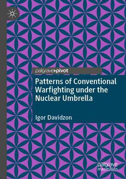 Patterns of Conventional Warfighting Under the Nuclear Umbrella|Igor Davidzon