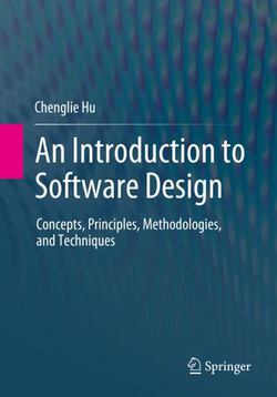 An Introduction to Software Design|Chenglie Hu