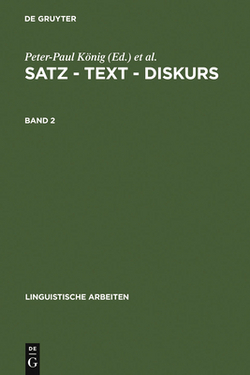 Satz - Text - Diskurs. Band 2|Peter-Paul König