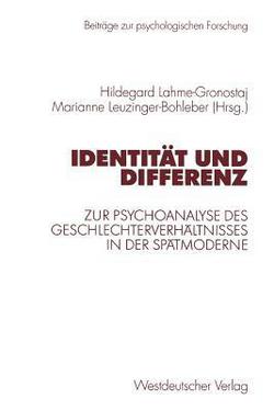 Identität Und Differenz|Hildegard Lahme-Gronostaj