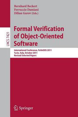 Formal Verification of Object-Oriented Software|Bernhard Beckert