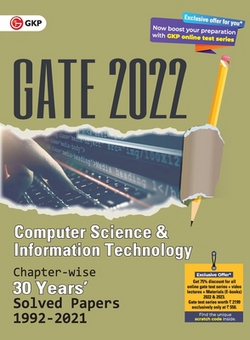 GATE 2022 Computer Science and Information Technology - 30 years Chapter wise Solved Papers (1992-2021).|G K Publications (P) Ltd
