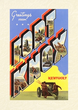 Vintage Lined Notebook Greetings from Ft. Knox|Found Image Press
