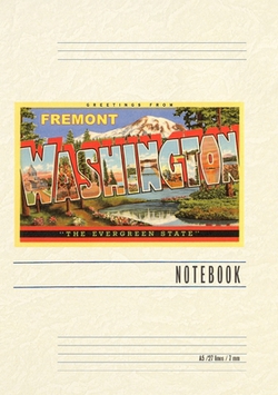 Vintage Lined Notebook Greetings from Fremont, Washington|Found Image Press