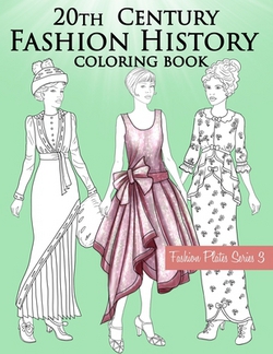20th Century Fashion History Coloring Book|Lookbook Stars