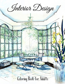 Interior Design Coloring Book For Adults|Colorful Design